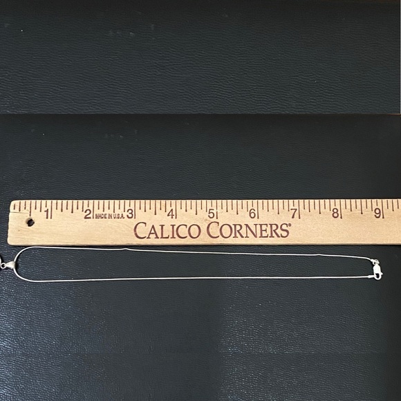 Vintage Signed 925 Italy Sterling Silver Open Heart CZ Pendant Necklace 6.4g - Picture 16 of 16